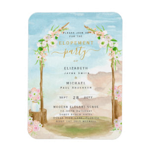 MAGNETIC Beach Coast Elopement Party laden Magnet