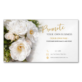 Magnetic Business Card Floral Template Magnetische Visitenkarte