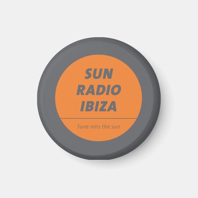 Magnetic Button by Sun Radio Ibiza  Magnet (Vorne)
