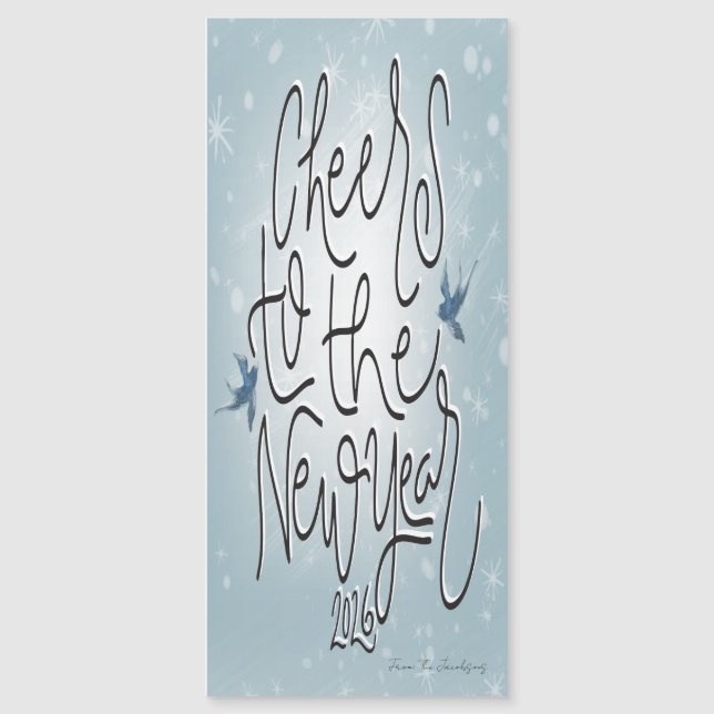 Magnetic Card new years Magnetkarte (Vorderseite)