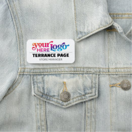 Magnetic Company Business Logo Employee Name Tags Namensschild