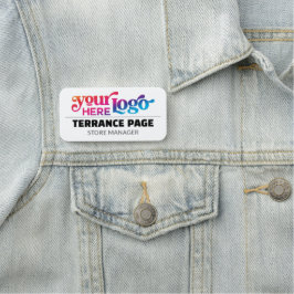 Magnetic Company Business Logo Employee Name Tags Namensschild