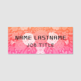 Magnetic Company Mitarbeiter Ästhetische Elegant Namensschild