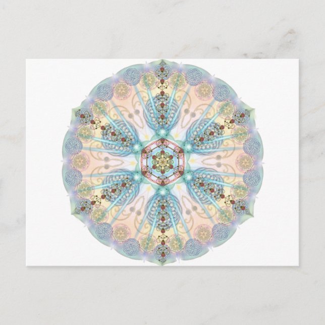Magnetic Energy Mandala Postkarte (Vorderseite)