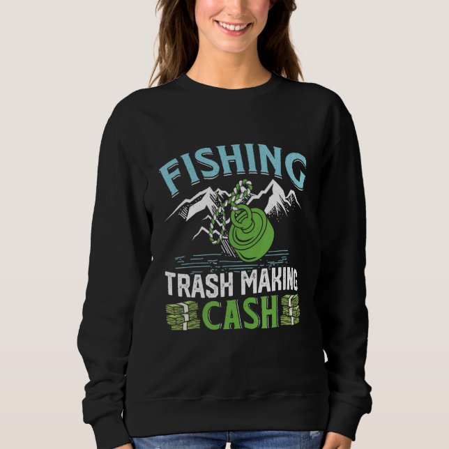 Magnetic Fishing Trash making Cash Treasure Scrap  Sweatshirt (Vorderseite)