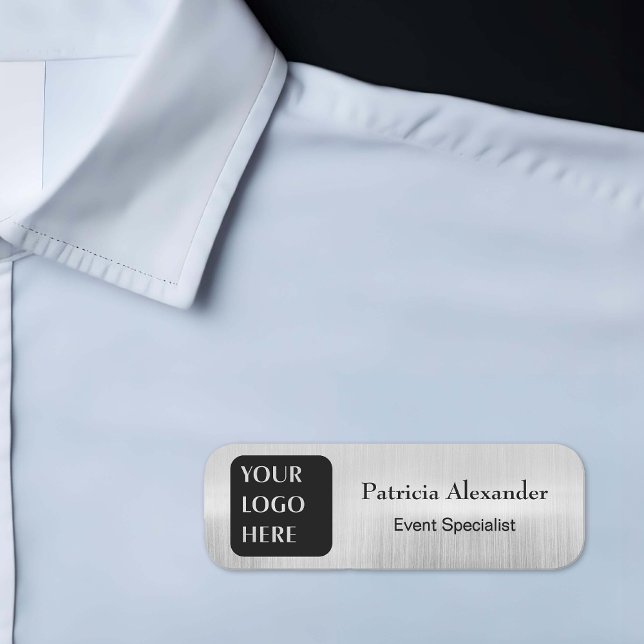 Magnetic Imitats Silver Company Logo-Tag Namensschild (Von Creator hochgeladen)