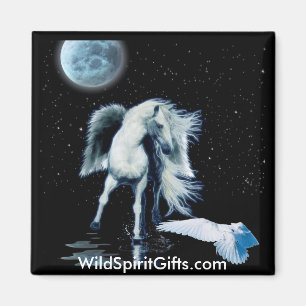 MAGNETIC MAGIC Pegasus & White Raven Collection Magnet