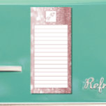 Magnetic Rose Gold Glitzer To-Do-List Magnetischer Notizblock<br><div class="desc">"To do"-Listen sind motivierend,  sodass ein lustiges,  benutzerdefiniertes Magnetnotepad dazu führt,  dass Sie eher geneigt sind,  die Listen zu schreiben,  und die bunten Glitzer-Features werden Ihnen behalten,  es zu sehen.</div>