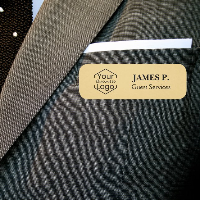 Magnetic Safety Button Gold-Logo für Mitarbeiter (Von Creator hochgeladen)