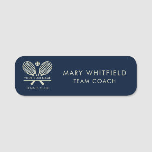 Magnetic Tennis Country Club Coach Namensschild