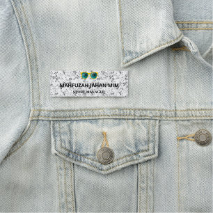 Magnetische, bestickte Logo-Tags Lokale und Onli Namensschild
