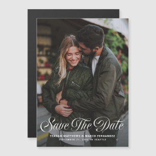 Magnetische Hochzeit - Save-the-Date-Karte mit ein Magneteinladung