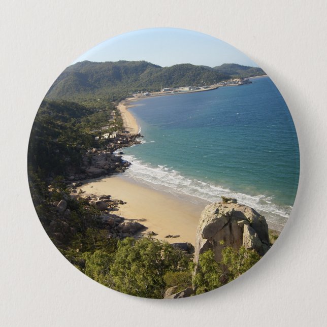 Magnetische Insel - Australien - Rundliches Abzeic Button (Vorderseite)