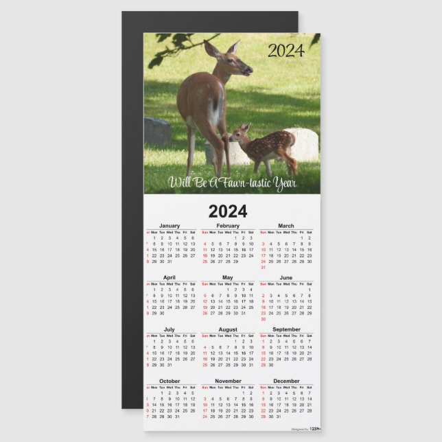 Magnetische Kalender-Karte für Neugeborene und Dos Magnetkarte (Vorne/Hinten)