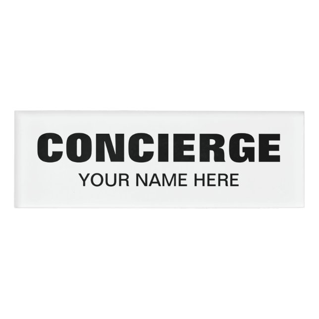 Magnetische Namensschilder für Concierge oder Haus Namenschild (Vorderseite)
