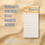 Magnetische Note Pad am Meer Magnetischer Notizblock<br><div class="desc">Lass den sanften Rhythmus der Wellen, inspirier deine täglichen Notizen mit unserem Magnetic Note Pad am Meer. Mit einer ruhigen Strandlandschaft, einem sonnendurchfluteten Regenschirm und einem einladenden Stuhl bietet dieses reizende Spielfeld Urlaubsvibes direkt in Ihre Küche. Auf seinen reichlich gesäumten Seiten können Sie sich mühelos Lebensmittellisten, schnelle Erinnerungen oder flüchtige...</div>