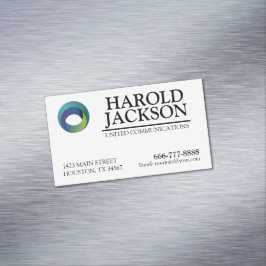 Magnetische Visitenkarte mit Logo