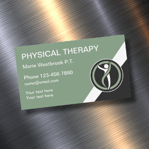 Magnetische Visitenkarten für Physiotherapeuten im Visitenkarte