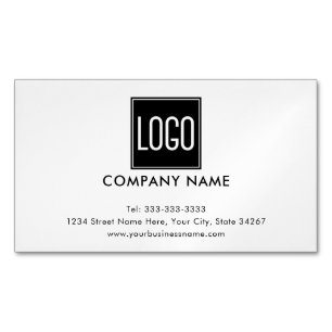 Magnetischer Geschäfts-Kühlschrankmagnet – Logo &  Magnetische Visitenkarte