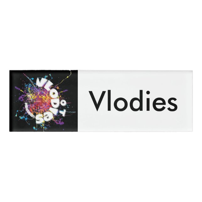 Magnetischer Nametag Namenschild (Vorderseite)