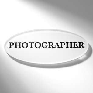 Magnetisches Abzeichen - Fotograf Namenschild