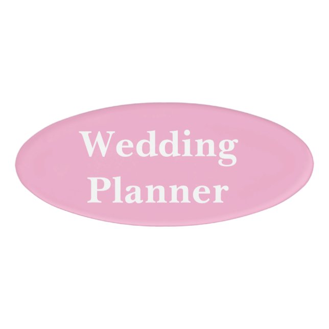 Magnetisches Abzeichen - Hochzeitsplaner Namenschild (Vorderseite)