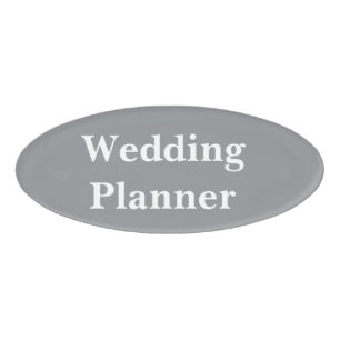 Magnetisches Abzeichen - Hochzeitsplaner Namenschild