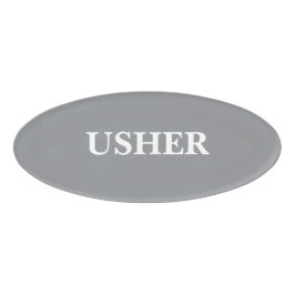 Magnetisches Abzeichen - Platzanweiser Namenschild