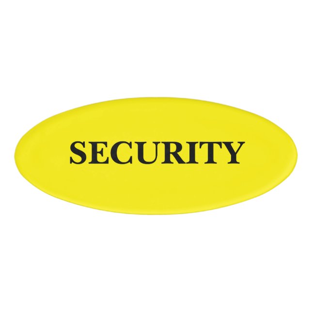 Magnetisches Abzeichen - Sicherheit Namenschild (Vorderseite)