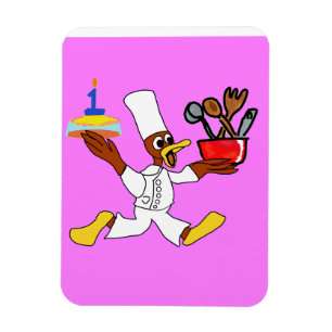 Magnetisches flexibles Foto Pink Chef Ducky Kazoo Magnet