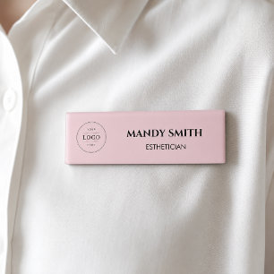 Magnetisches Rosa-Beautysalon-Make-up Namenschild