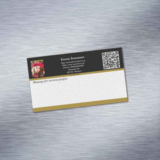 Magnetiska visitkort — Connect, Elegant Magnetische Visitenkarte (Beispiel)