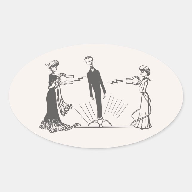 Magnetismus bei Tieren Ovaler Aufkleber (Vorderseite)