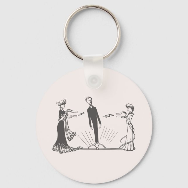 Magnetismus bei Tieren Schlüsselanhänger (Vorderseite)