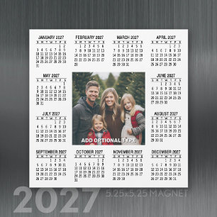 Magnetkalender 2026 mit Foto Magnetkarte