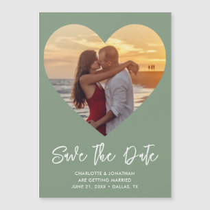 Magnetkarte für das Hochzeitsherz Save the Date Fo