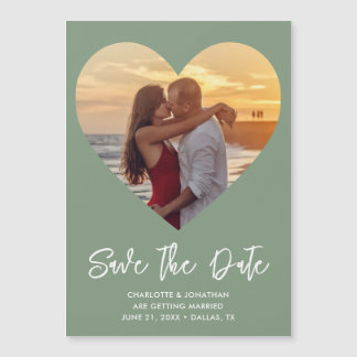 Magnetkarte für das Hochzeitsherz Save the Date Fo