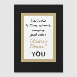 Magnetkarte für den niedlichen Master