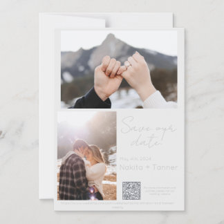 Magnetkarte, Größe: 5" x 7", Umschläge: weiß Magneteinladung