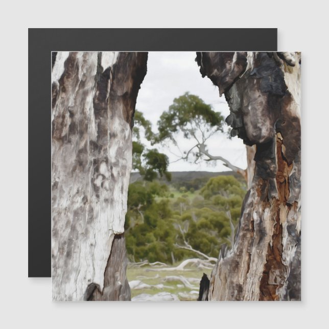 Magnetkarte im Naturfenster (Vorne/Hinten)