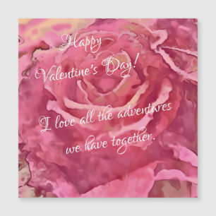 Magnetkarte Lila Rose Valentinstag