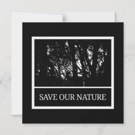 Magnetkarte mit Umschlag - Save Our Nature Magneteinladung