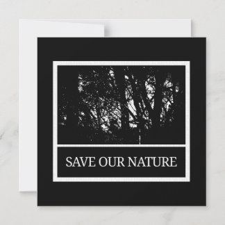 Magnetkarte mit Umschlag - Save Our Nature Magneteinladung