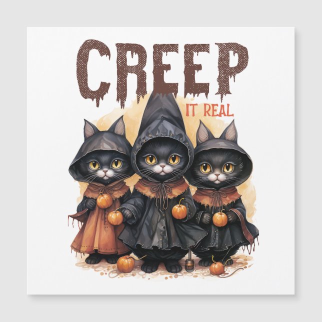 Magnetkarte zu Halloween (Vorderseite)