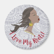 Magnetköpfe aus afrikanischem Kühlschrank