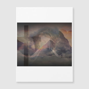 Magnetkreuz- und Welleneinladungen Magneteinladung