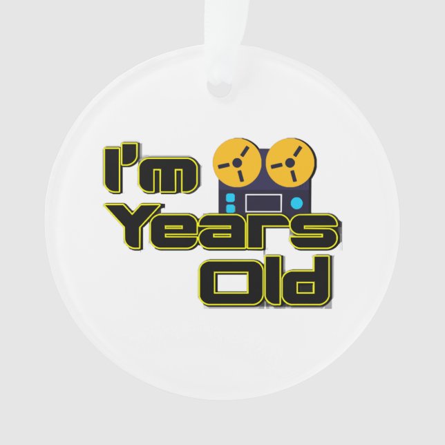 Magnetophon-Rollenspieler für Retro Ornament (Vorderseite)