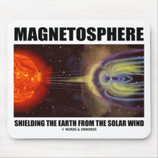 Magnetosphäre, die Erde vom Sonnenwind abschirmt Mousepad
