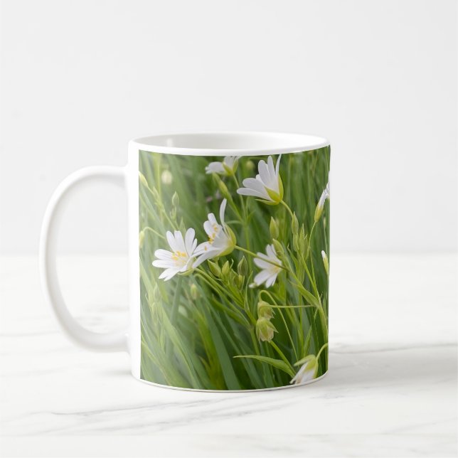 Magnific stellaria Blume im Wald Kaffeetasse (Links)
