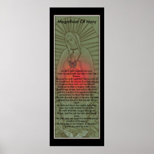 Magnificat der gesegneten Jungfrau Mary Poster